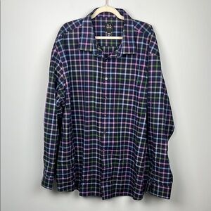 Jos A Bank 4X men’s big & tall plaid long sleeve button down